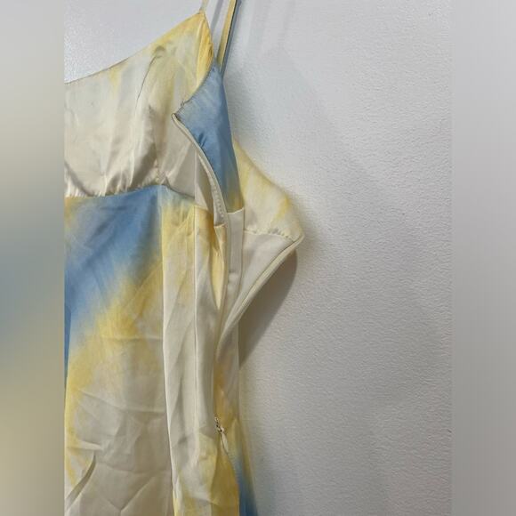 Zara Tie-Dye Satin Effect Mini Dress Medium - Picture 11 of 11